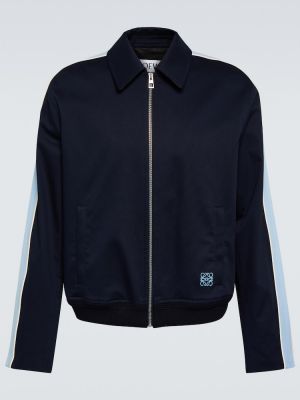 Bombažna jakna Loewe modra
