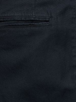 Pantalones de lino de algodón Aspesi azul