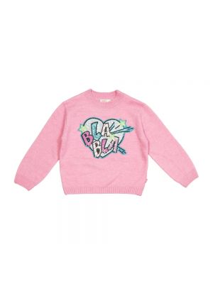 Sweter z cekinami Billieblush różowy