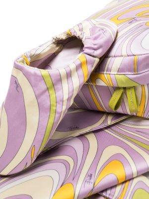 Torba z nadrukiem w abstrakcyjne wzory Pucci fioletowa