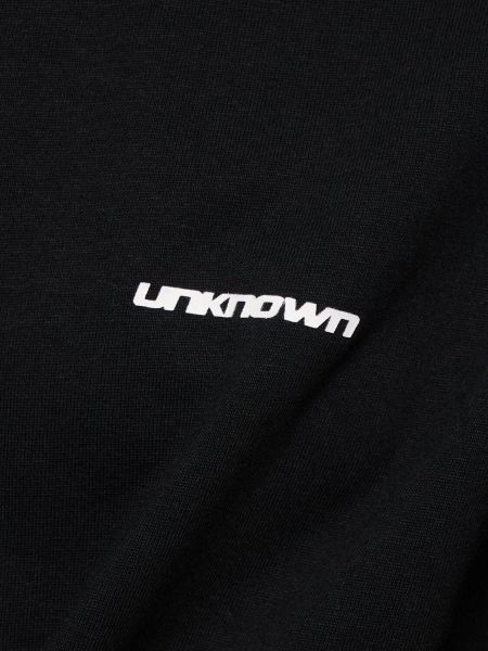 Памучна тениска Unknown черно