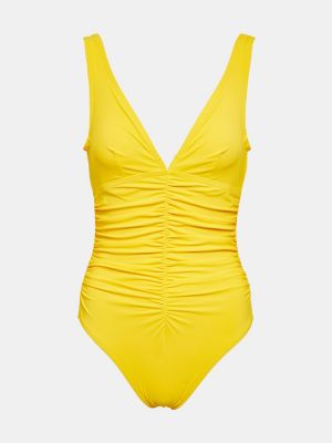 Kupaći kostim s v-izrezom Karla Colletto žuta