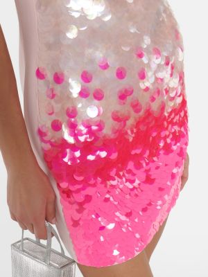 Haljina sa šljokicama s prijelazom boje David Koma ružičasta