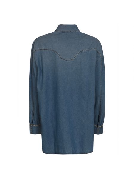 Camisa vaquera de algodón Ermanno Scervino azul