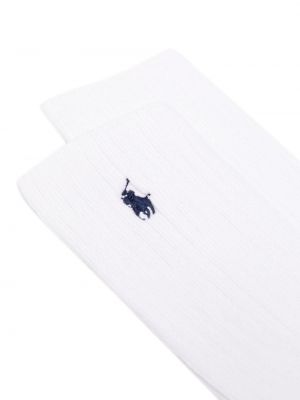 Medvilninis siuvinėtas piniginė kordinis velvetas Polo Ralph Lauren juoda