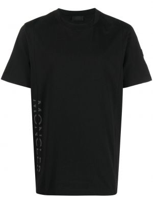 T-krekls ar apdruku Moncler melns