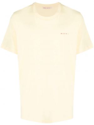 T-shirt ricamato Marni giallo