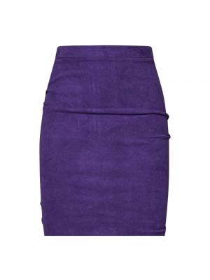 Falda larga Laquan Smith violeta
