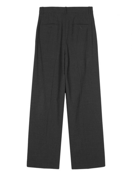 Plisované kalhoty relaxed fit Theory šedé