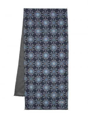 Копринен шал с принт с абстрактен десен Kiton