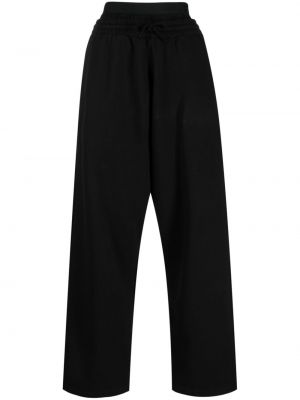Pantaloni sport cu croială lejeră Mm6 Maison Margiela negru