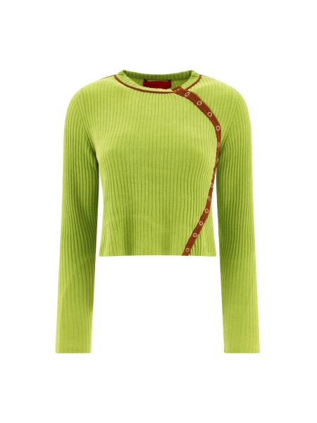 Zielony sweter bawełniany Eckhaus Latta