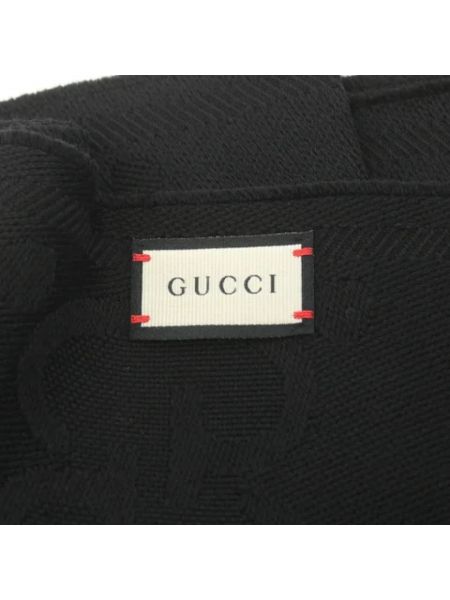 Bufanda de lana retro Gucci Vintage negro