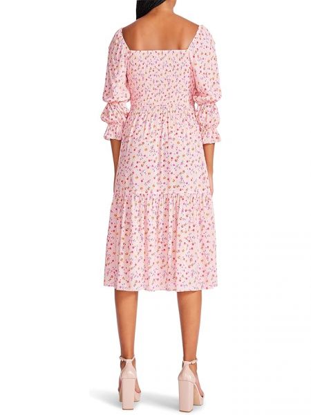 Шифоновое платье миди Betsey Johnson розовое