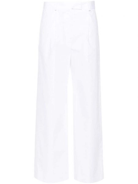 Παντελόνι με ίσιο πόδι Modes Garments λευκό