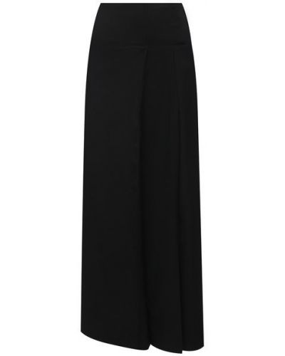Шерстяная юбка Yohji Yamamoto, черная