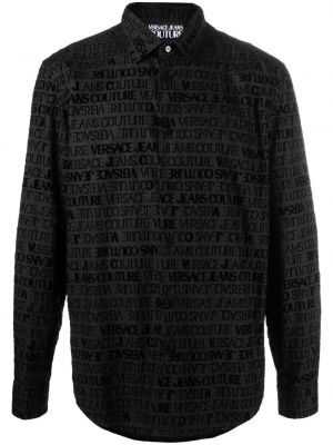 Traper košulja s printom Versace Jeans Couture crna