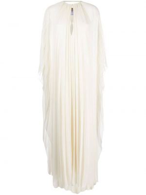 Pliszírozott hosszú ruha Zeus+dione fehér