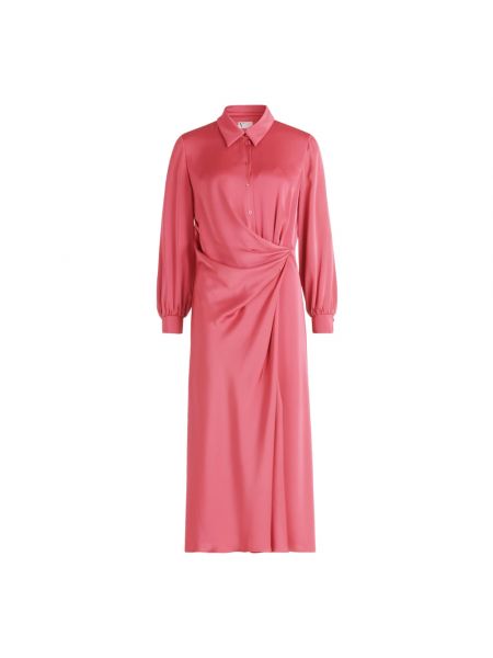 Sukienka na guziki Vera Mont różowa