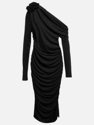 Ασύμμετρη μίντι φόρεμα Magda Butrym μαύρο