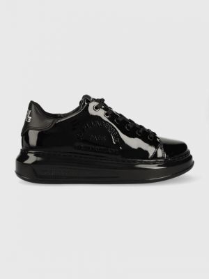 Czarne sneakersy skórzane Karl Lagerfeld
