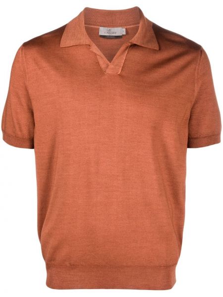 Polo marškinėliai Canali oranžinė