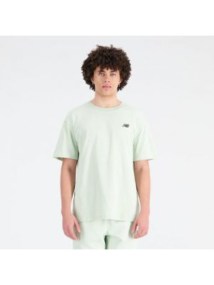 T-shirt aus baumwoll New Balance grün
