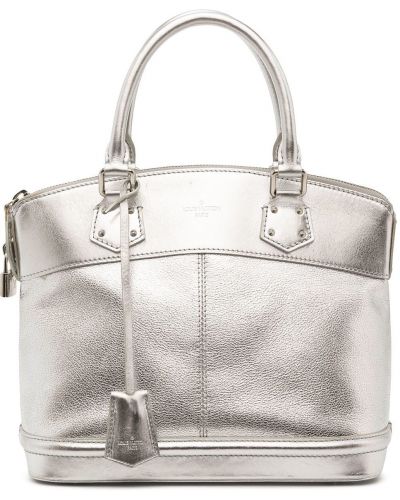Shopper handtasche Louis Vuitton silber