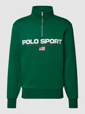 Bluza z nadrukiem Polo Sport zielona