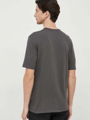 Bavlněné tričko Sisley šedé