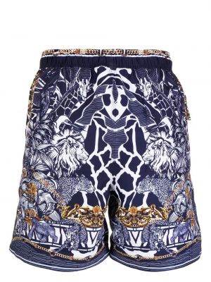 Shorts mit print Camilla blau