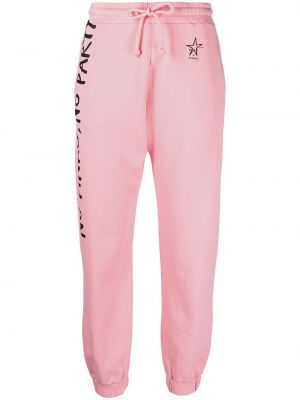 Pantalones de chándal con estampado Pinko rosa