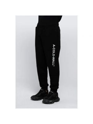 Spodnie sportowe w paski A-cold-wall* czarne