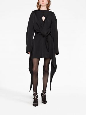 Asimetriškas suknele kokteiline satininis The Attico juoda