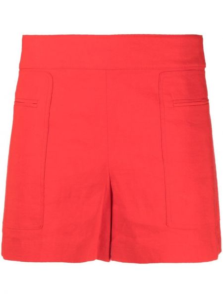 Pantalones cortos con bolsillos Theory rojo