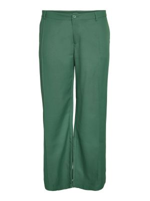 Широки панталони тип „марлен“ Noisy May Curve зелено