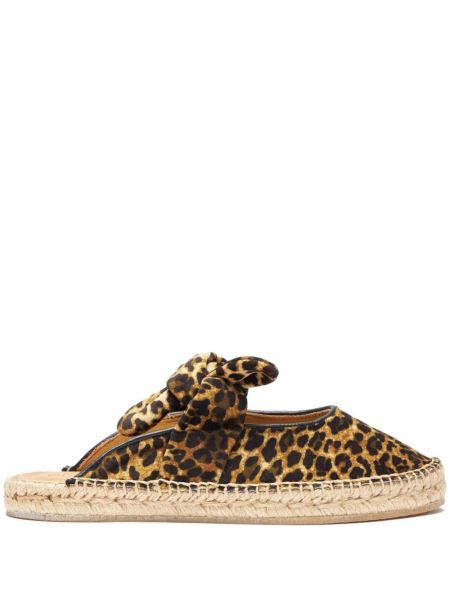 Espadrille mit print Scarosso braun