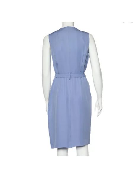 Vestido de seda Valentino Vintage azul