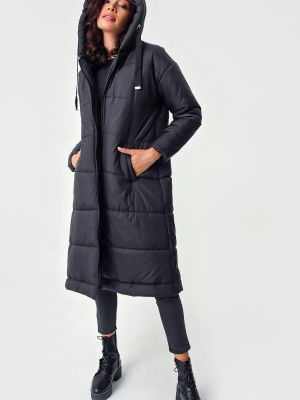 Παλτό με κουκούλα Bigdart μαύρο