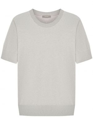 Pletené tričko 12 Storeez sivá
