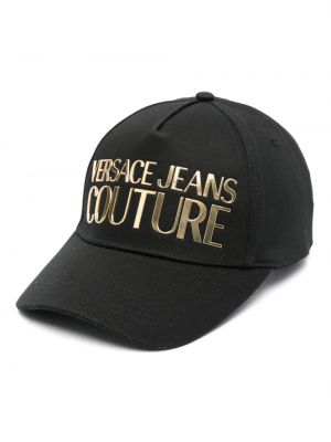 Medvilninis kepurė su snapeliu Versace Jeans Couture
