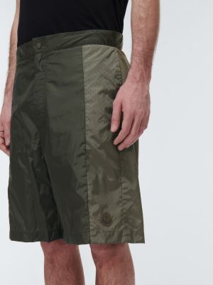 Pantaloni scurți cu croială lejeră Moncler verde