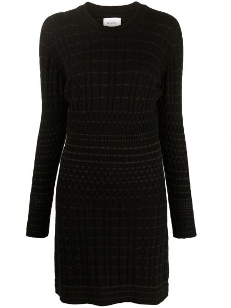 Dzianinowa sukienka mini z kaszmiru Barrie czarna