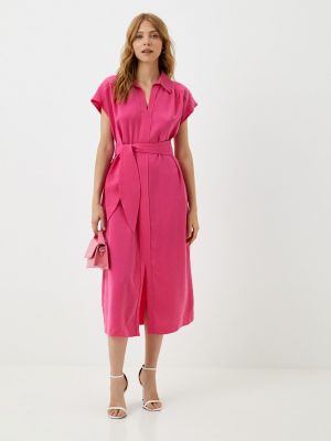 Платье-рубашка Elny розовое