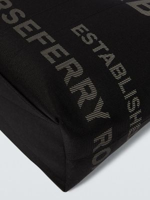 Τσάντα shopper Burberry μαύρο
