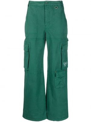 Pantaloni dritti con tasche Marine Serre verde