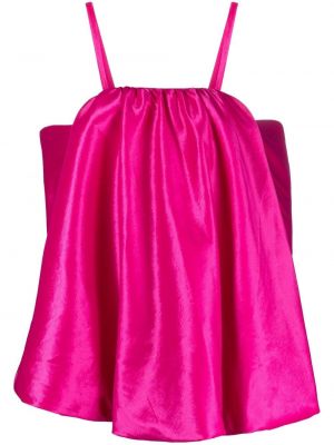 Sukienka mini z kokardką Kika Vargas różowa