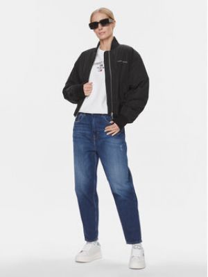 Džínová bunda Tommy Jeans černá
