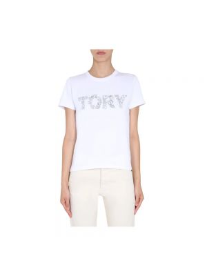 Koszulka Tory Burch biała