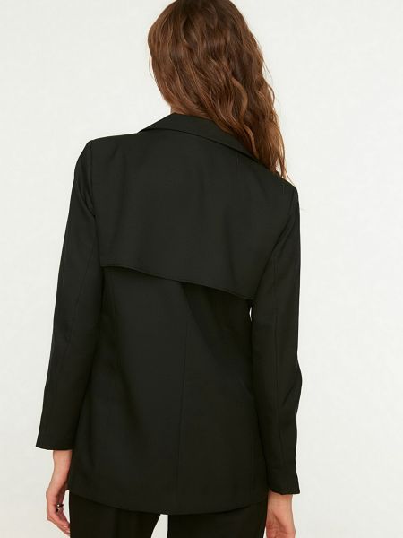 Черный пиджак Trendyol
